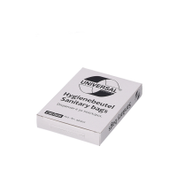 DEISS Hygienebeutel 80+70x250x0,012 mm weiss UNIVERSAL...