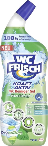 WC Frisch Kraft Aktiv Gel Minze Eukalyptus 750ml