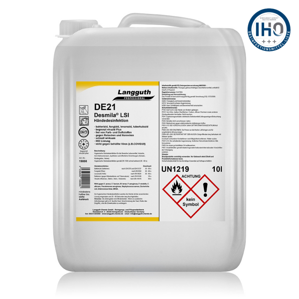 Langguth Chemie DE21 Desmila LSI Händedesinfektion 10 l
