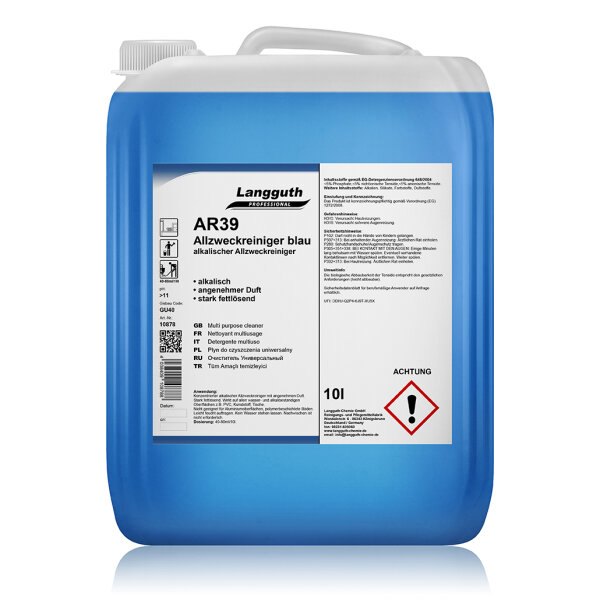 Langguth Chemie AR39 Allzweckreiniger alkalisch blau 10 l