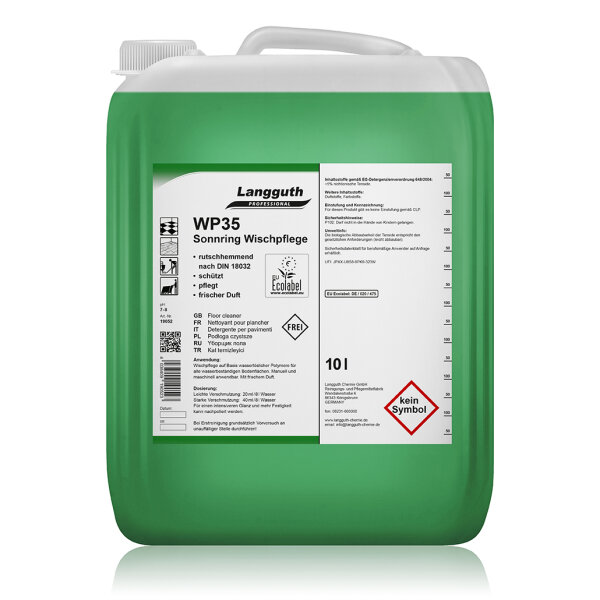 Langguth Chemie WP35 Sonnring Wischpflege 10 l