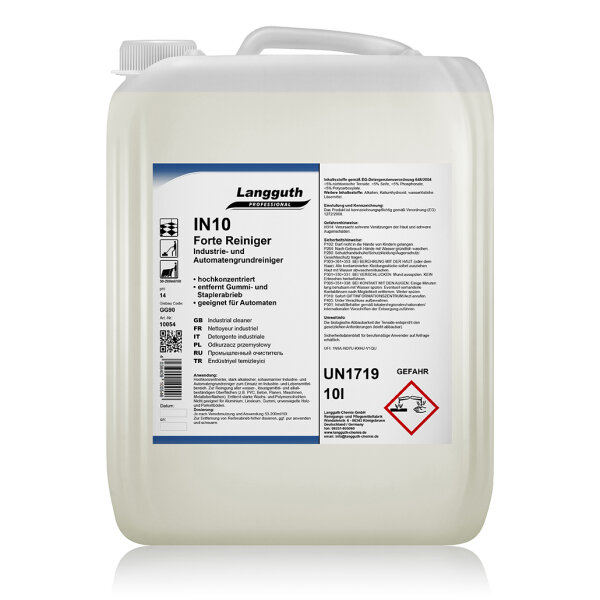 Langguth Chemie IN10 Forte Reiniger 10 l Industriereiniger