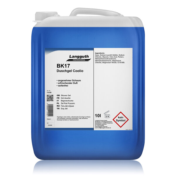 Langguth Chemie BK17 Duschgel Coolio 10 l