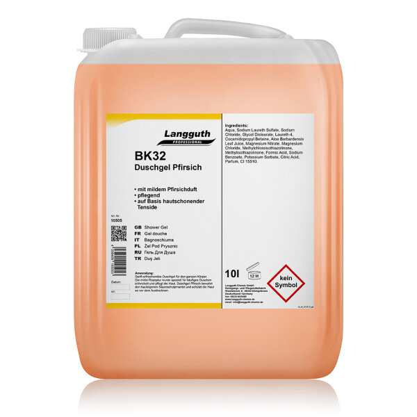 Langguth Chemie BK32 Duschgel Pfirsich 10 l