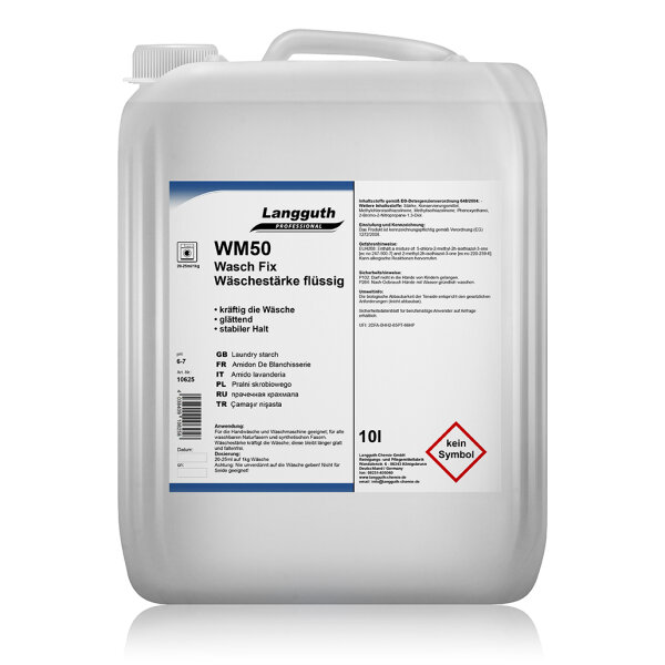 Langguth Chemie WM50 Wasch Fix Wäschestärke flüssig 10 l