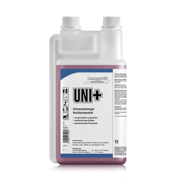 Langguth Chemie Uni+ Universalreiniger Hochkonzentrat 1 l