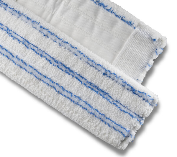 Mopptex Mikrofaser Flachpressenmopp PREMIUM blau gestreift 40cm