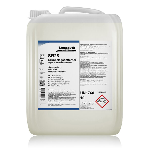 Langguth Chemie SR28 Grünbelagsentferner 10 l