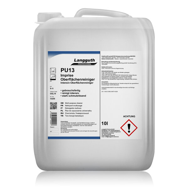 Langguth Chemie PU13 Imprise Schreibtisch- u. Oberflächenreiniger 10 l