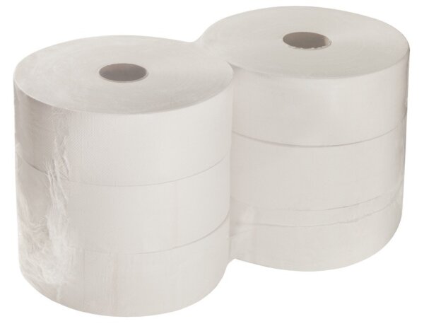 Jumbo Toilettenpapier, 2-lagig, 380m, 6 Rollen