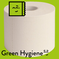 Green HygieneToilettenpapier Kleinrolle, 3-lagig, 400 Blatt, 36 Rollen