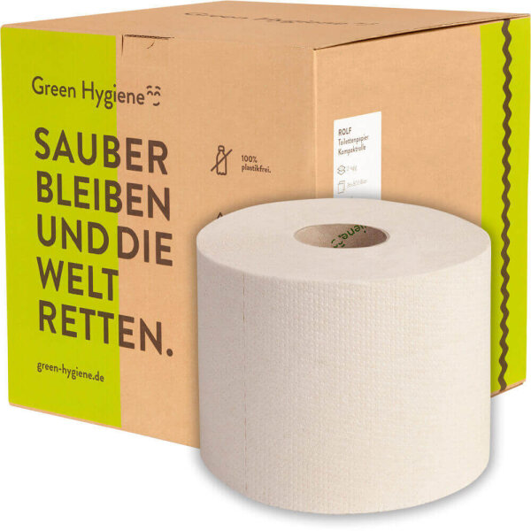 Green HygieneToilettenpapier Kleinrolle, 2-lagig, 500 Blatt, 36 Rollen