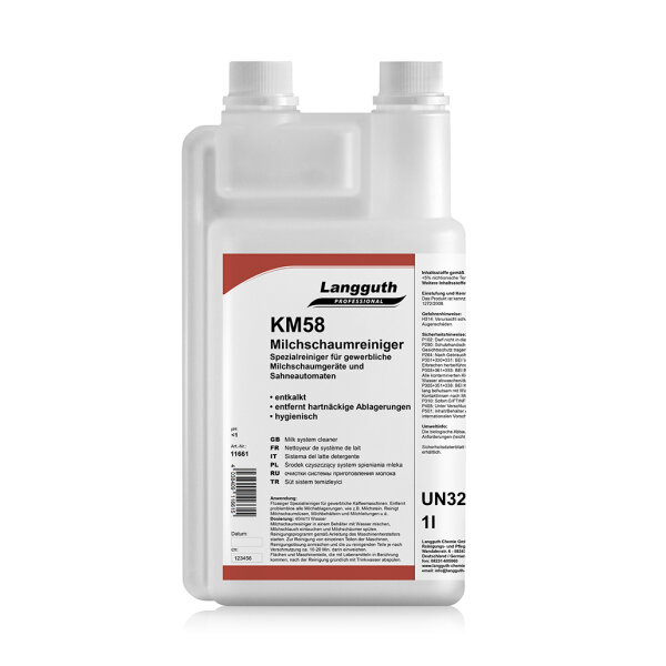 Langguth Chemie KM58 Milchschaumreiniger 1 l