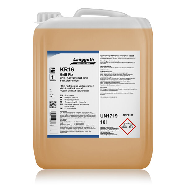 Langguth Chemie KR16 Grill Fix Grillreiniger 10 l