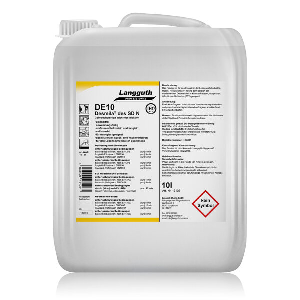Langguth Chemie DE10 Desmila® des SD N 10 l