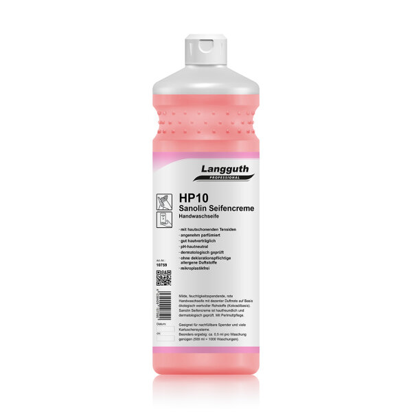 Langguth Chemie HP10 Sanolin Seifencreme rosé 1 l