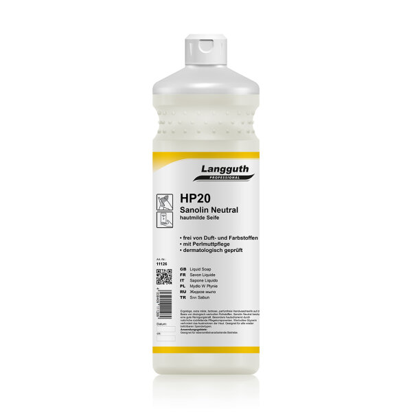 Langguth Chemie HP20 Sanolin Neutral ohne Parfüm 1 l