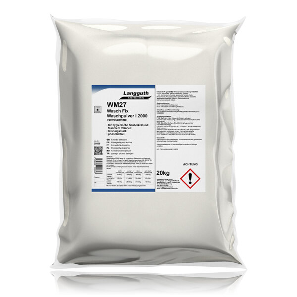 Langguth Chemie WM27 Wasch Fix Vollwaschmittel 20kg