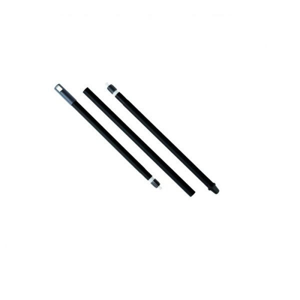 Haug Bürsten "in-up" Besenstiel, 3-teilig, 130cm, schwarz