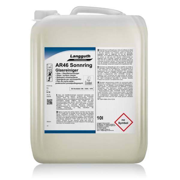 Langguth Chemie AR46 Sonnring Glasreiniger Ecolabel 10l