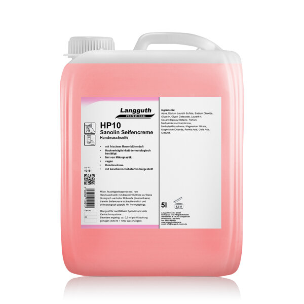 Langguth Chemie HP10 Sanolin Seifencreme rosé 5l