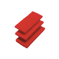 Scheuervlies-Pads, 3er Set, rot