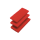 Scheuervlies-Pads, 3er Set, rot
