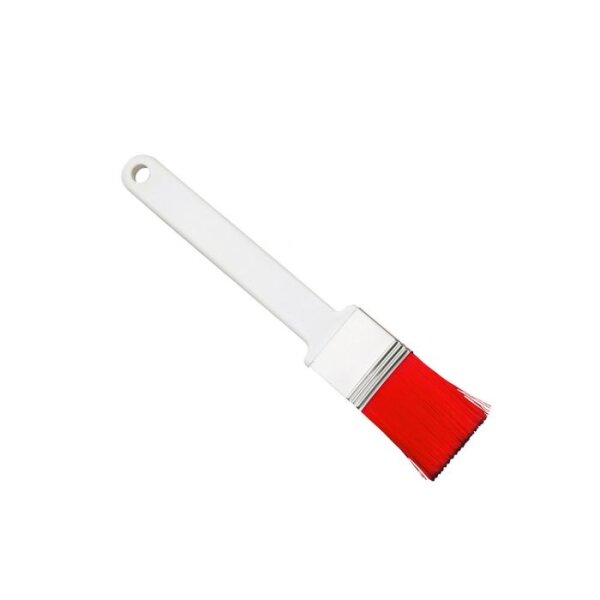 Flachpinsel, 210x35x2mm, weißt/rot, gespitzt