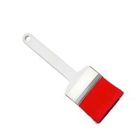 Flachpinsel, 230x70x4, weiß/rot, gespitzt